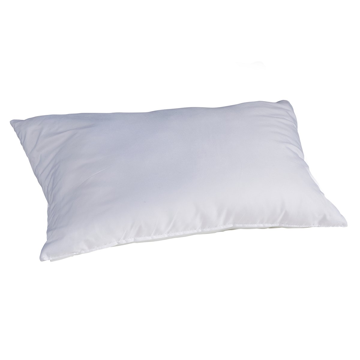 Oreiller confort enveloppe coton blanc, SOMEO