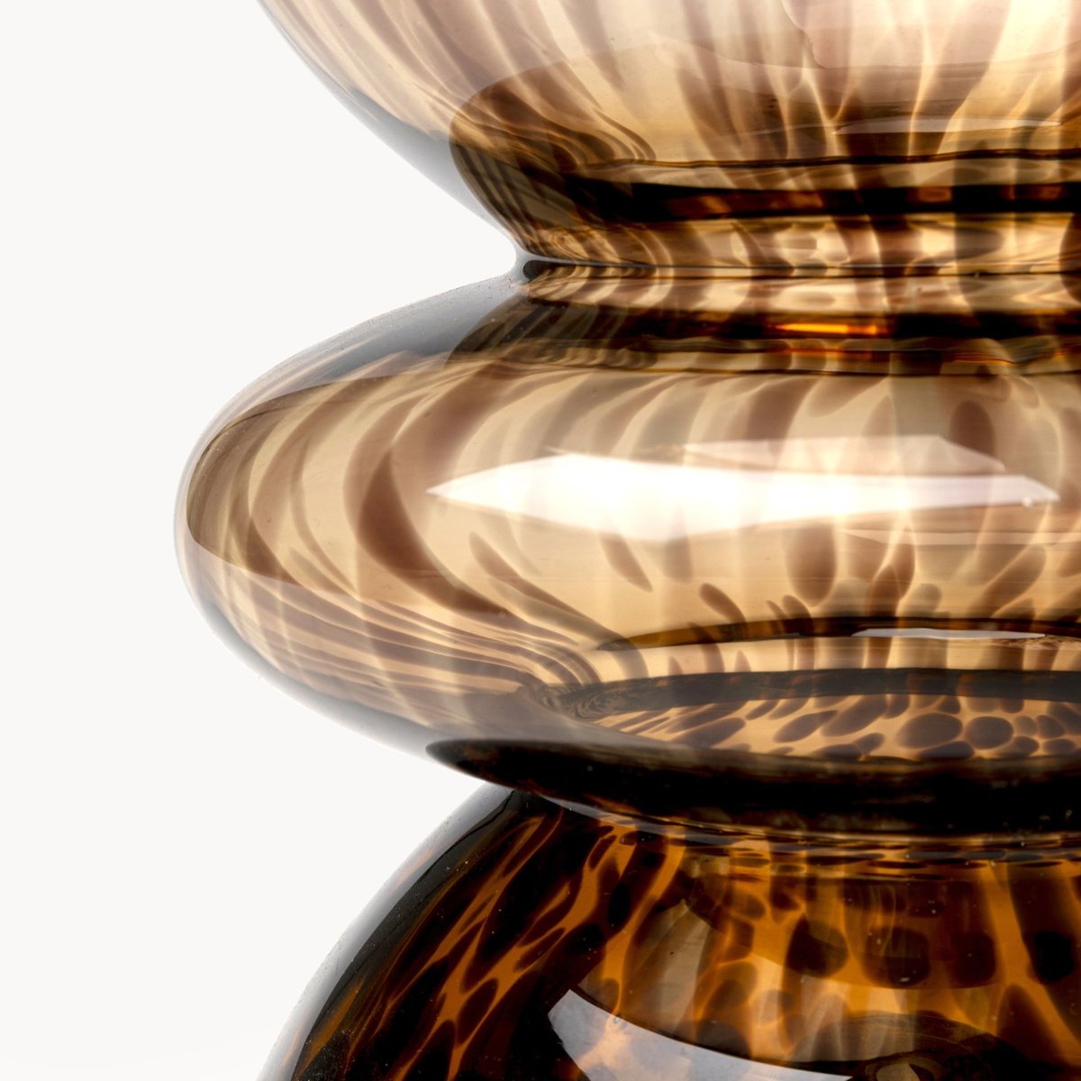 Vase en verre, CARAMEL marron, KARE DESIGN