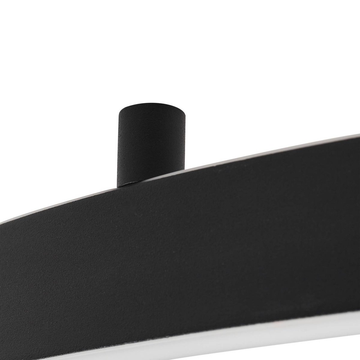 Plafonnier connecté en aluminium moderneLED noir, LUCANDE
