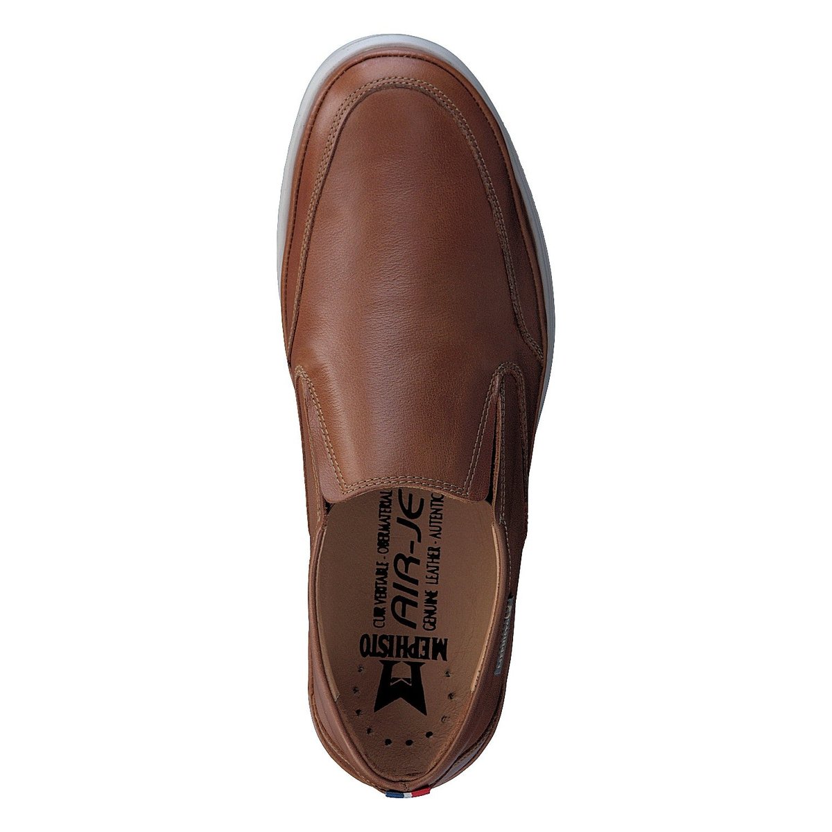 Mocassins en cuir TWAIN noisette 5130, MEPHISTO