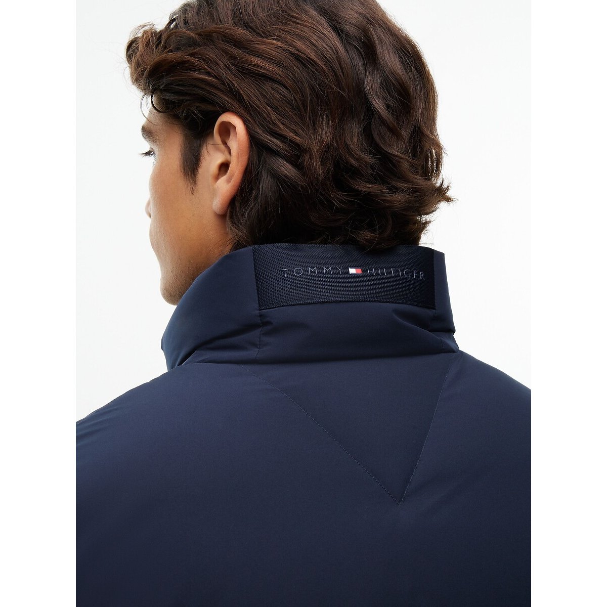 Doudoune, col montant bleu marine, TOMMY HILFIGER