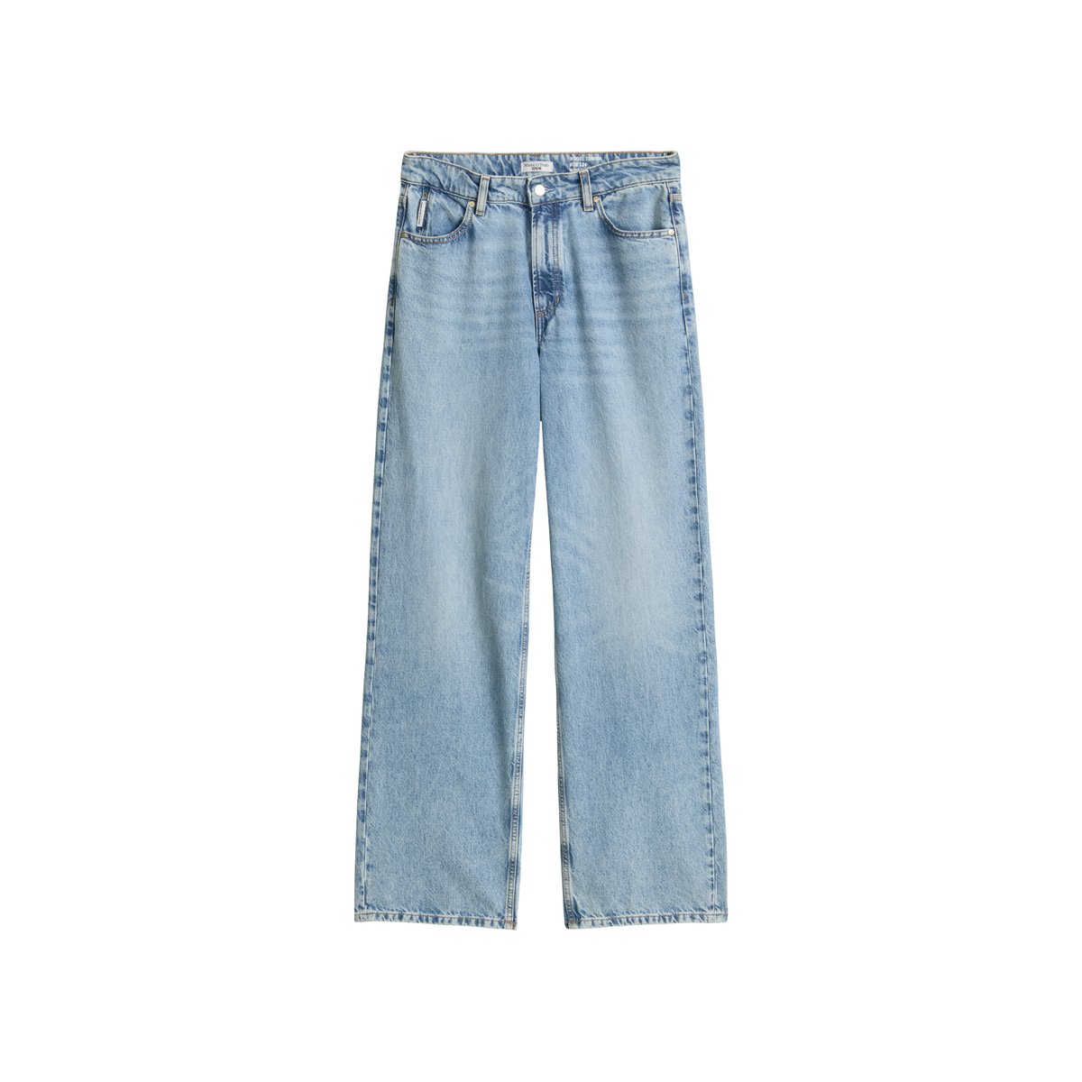 Jeans modèle Tomma large en qualité légère de coton bio bleu, MARC O’POLO DENIM