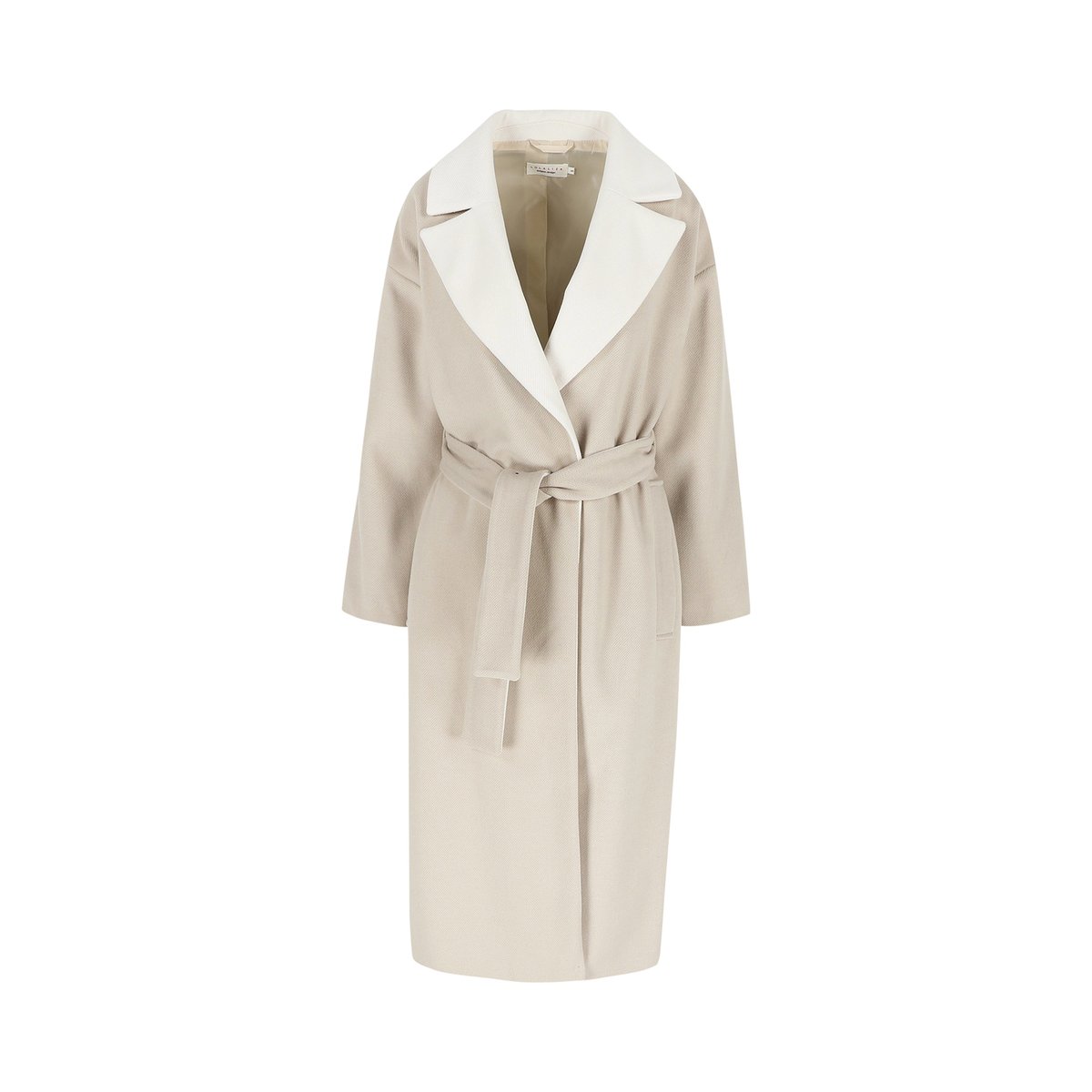Manteau long blanc vanille, LOLALIZA
