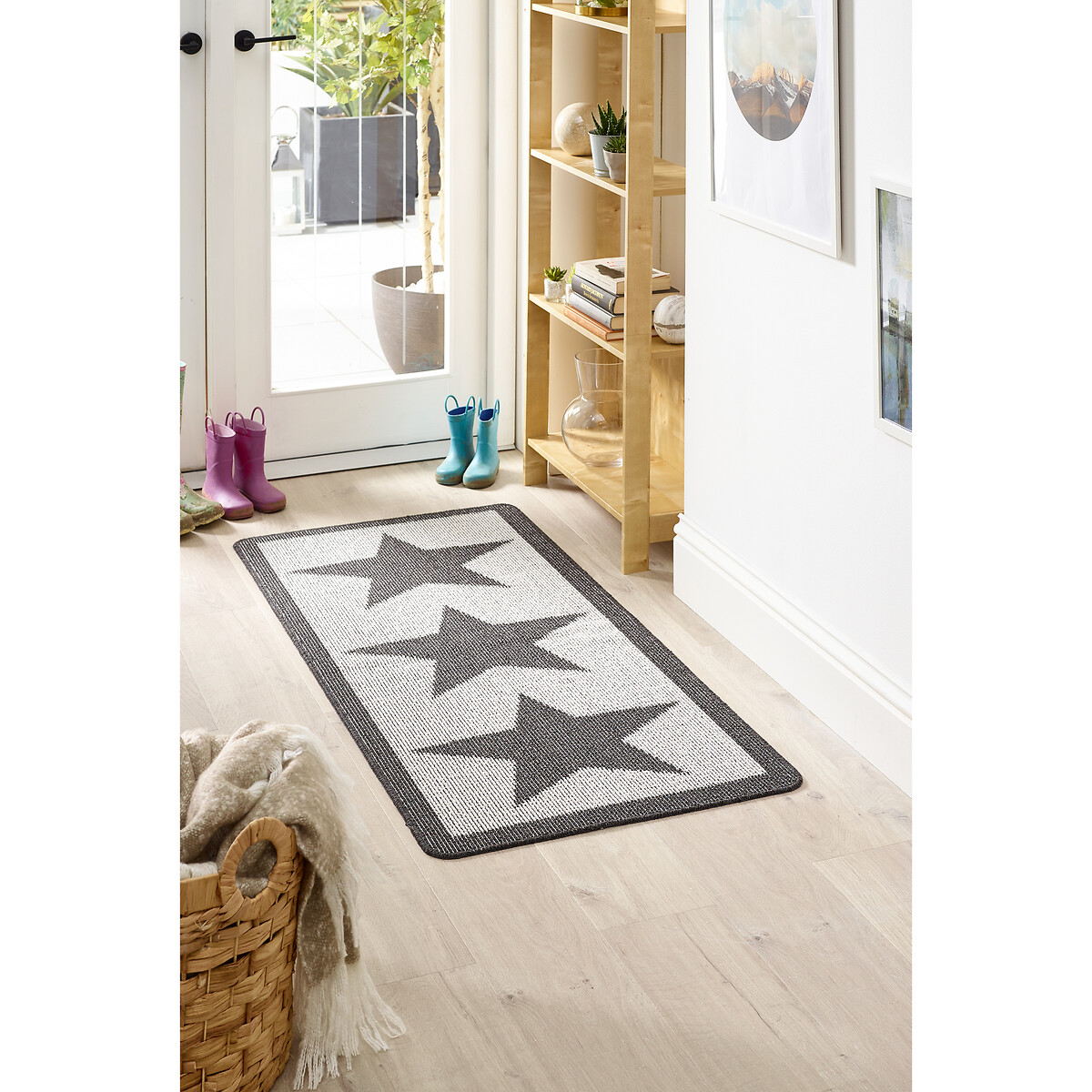 Utility Star Stain Resistant Runner charcoal, MY UTILITY