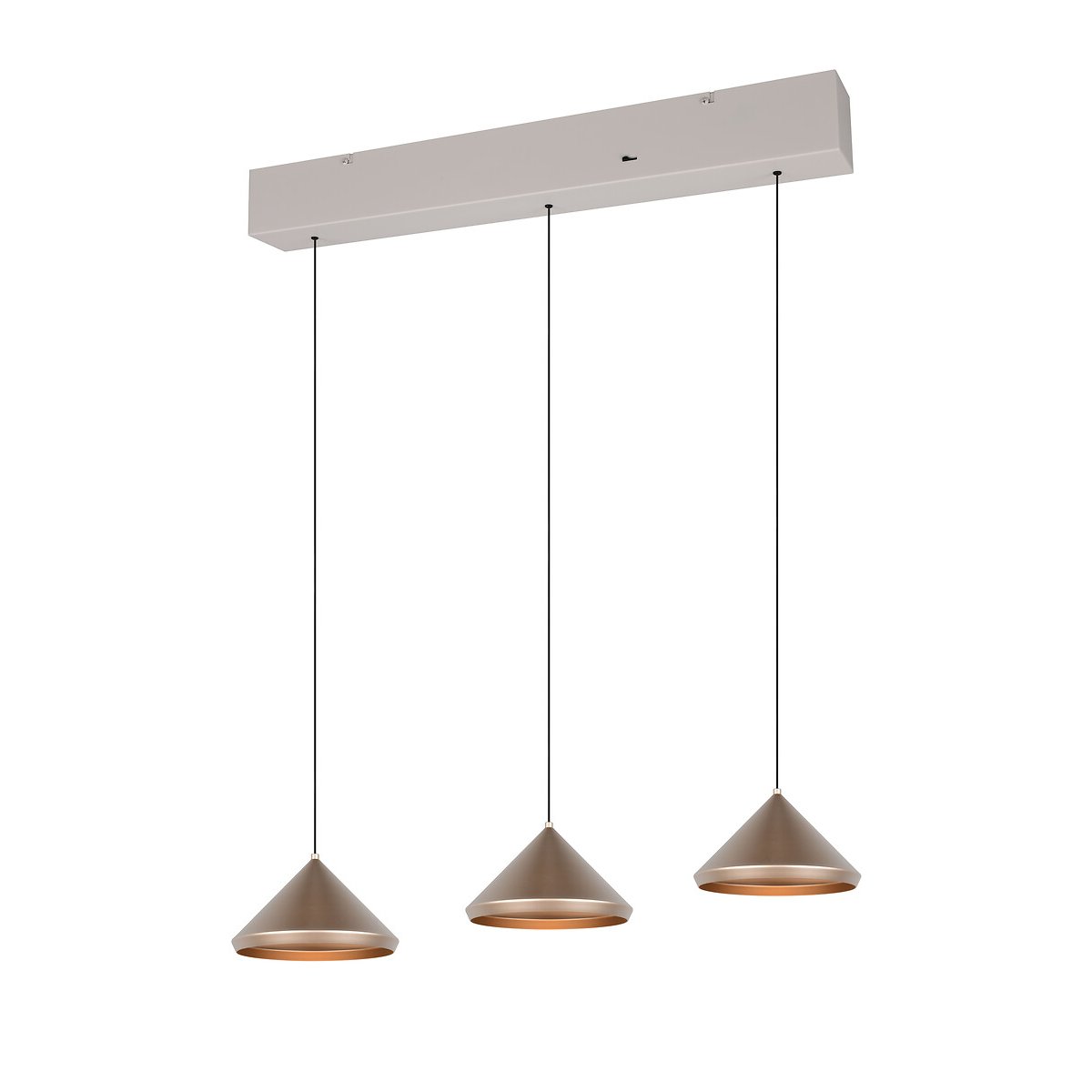 Suspensão Laguna, da Trio Lighting castanho, TRIO LIGHTING