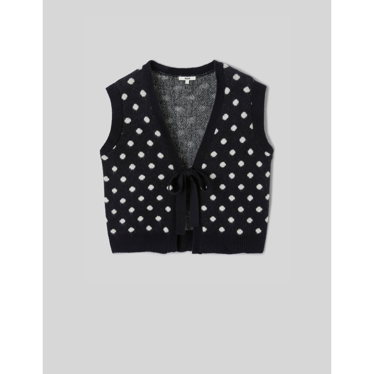 Gilet sans manches à nouette bleu foncé, BZB