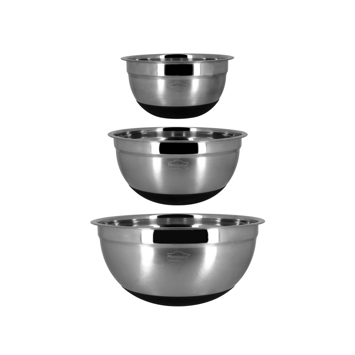 Bol à mélanger en acier inoxydable 25cm inox, MENASTYL