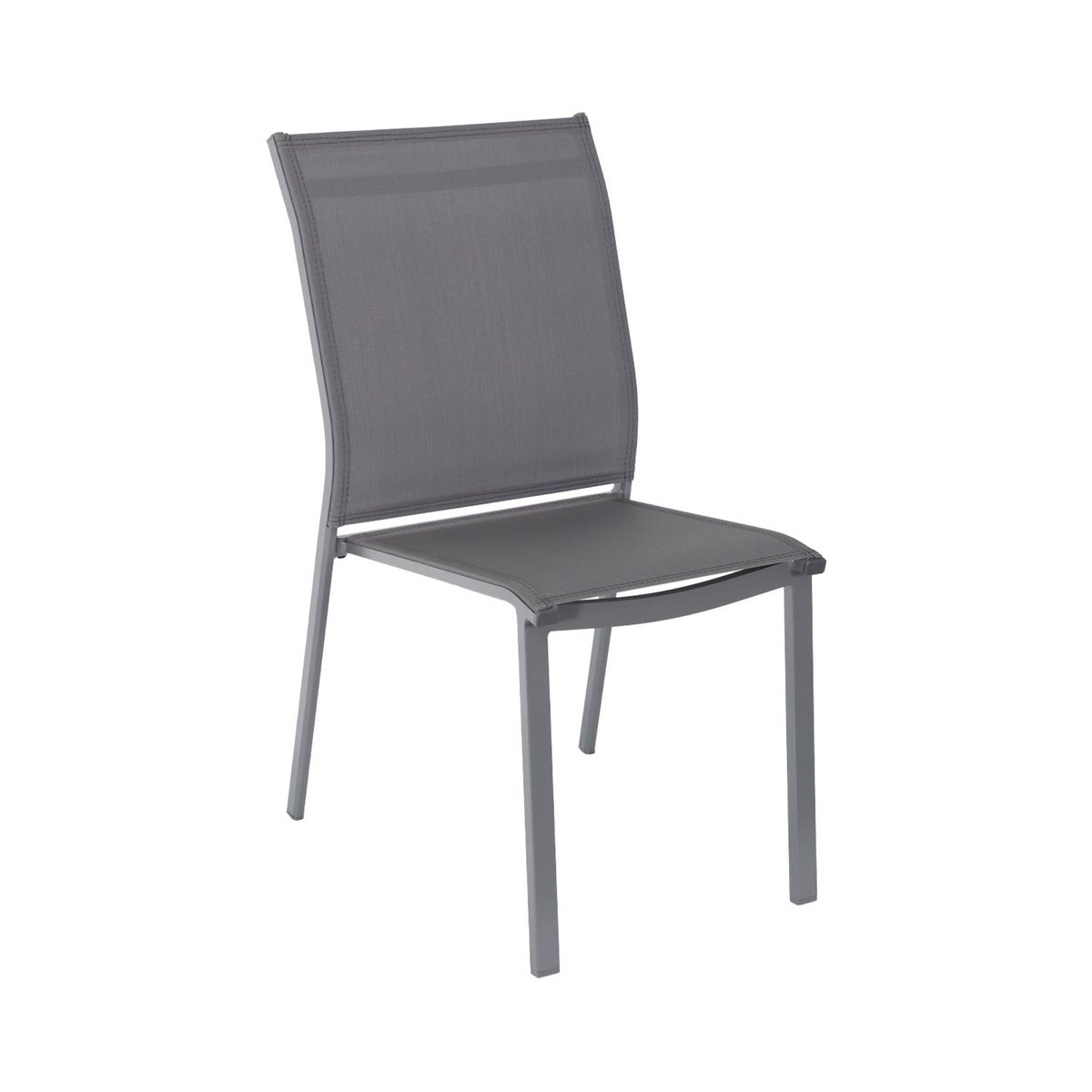 Table de jardin bois d'acacia et aluminium + 8 assises ELDORA + BUFFALO anthracite, SWEEEK