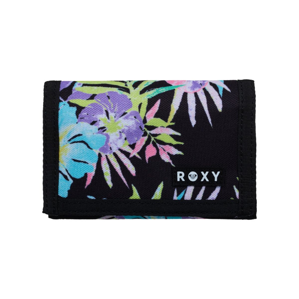 Portefeuille 2 volets SMALL BEACH. noir anthracite aquarella active rg, ROXY
