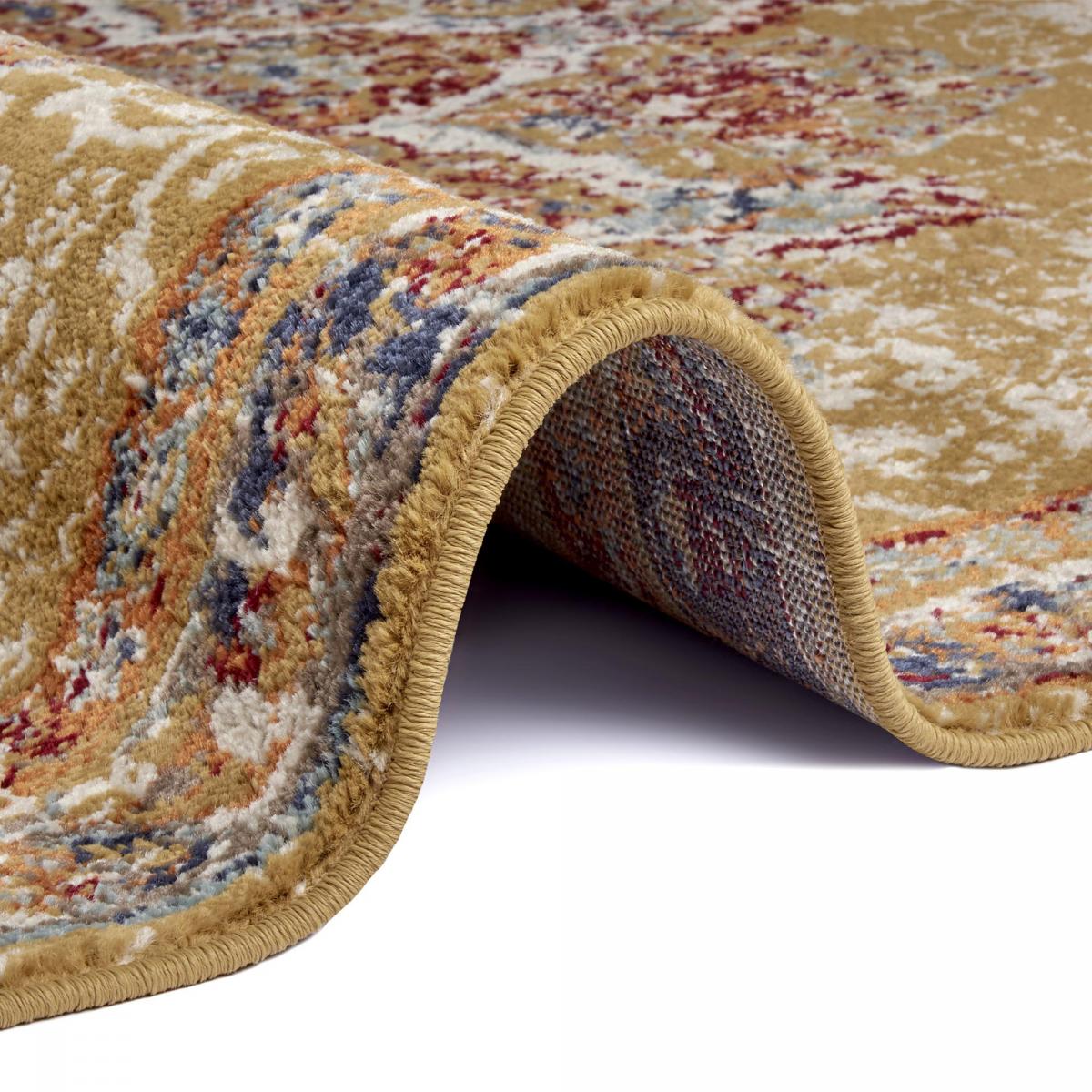 Tapis salon MADERNO, Oriental or, UN AMOUR DE TAPIS