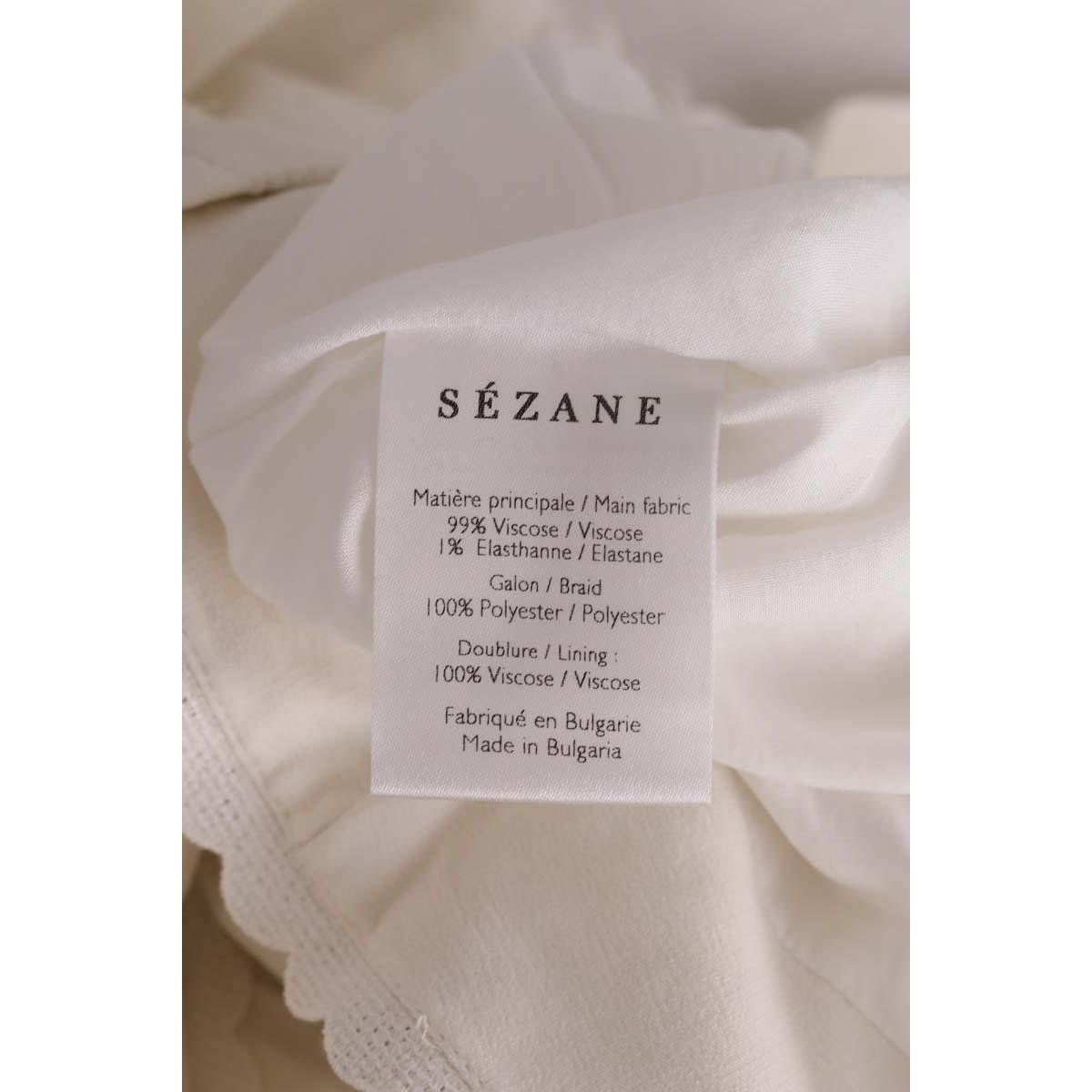 Pantalon large - Très Bon État ecru, SEZANE