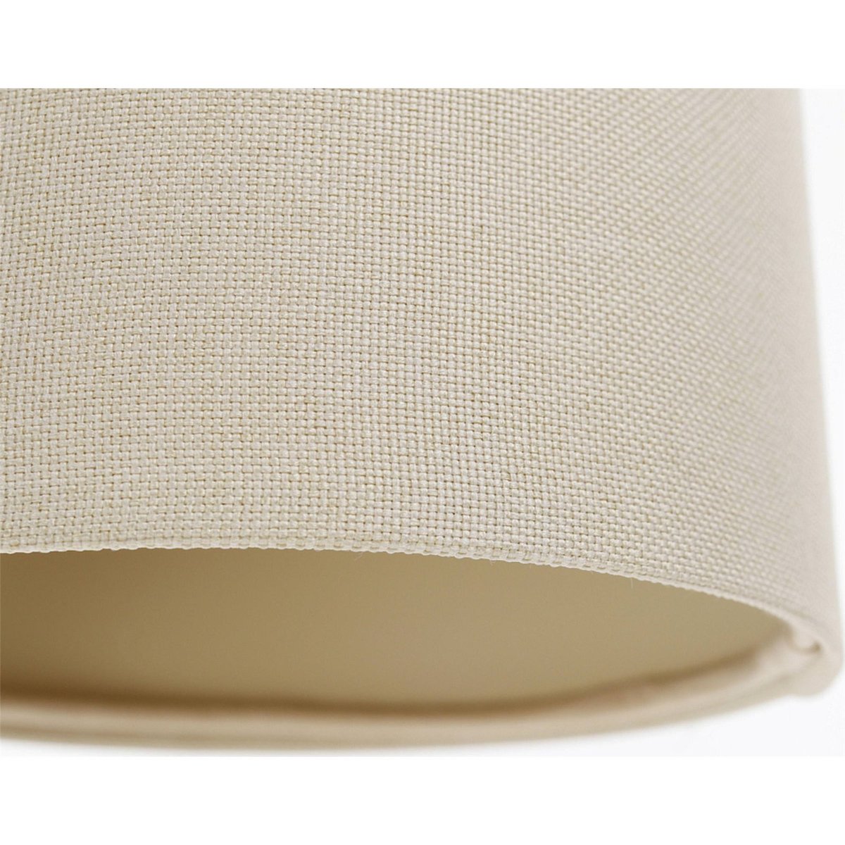 Suspension en lin rond Boho Elegant lin naturel et rotin clair, BPS KONCEPT