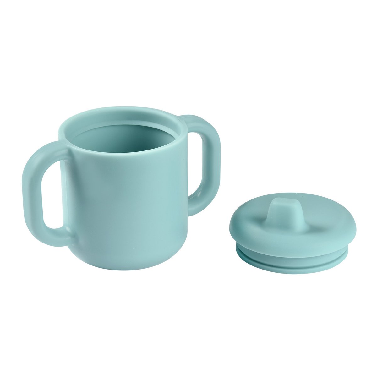 Tasse d'apprentissage en silicone bleu, BEABA