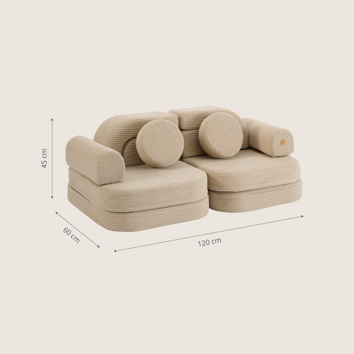 Blocs canapé beige, PETITE AMELIE