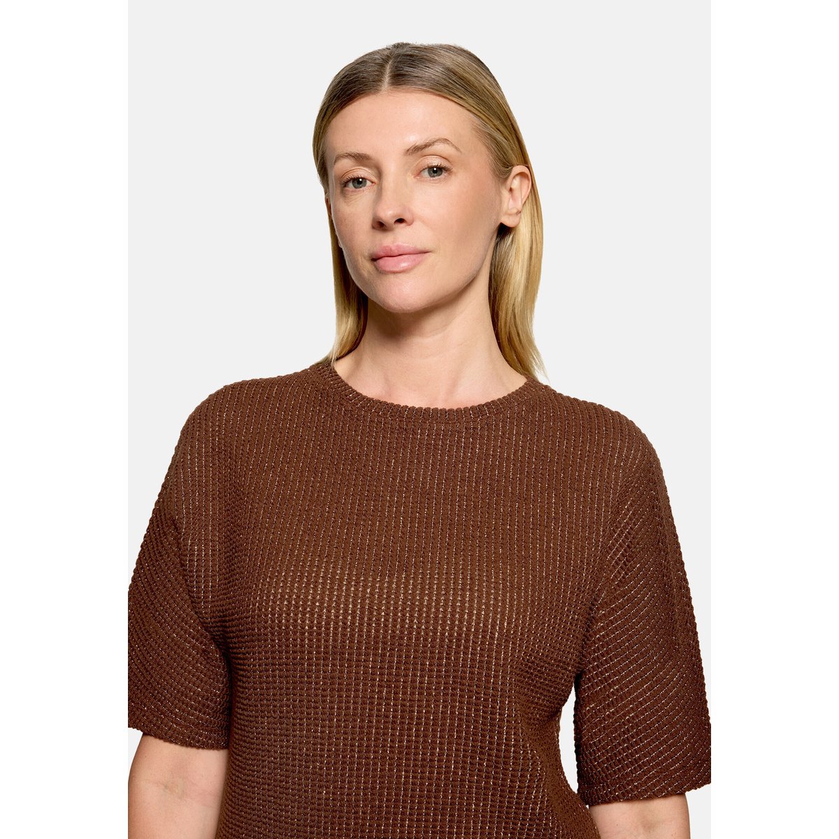 Haut casual à fils de fil textile tiramisu, BETTY & CO