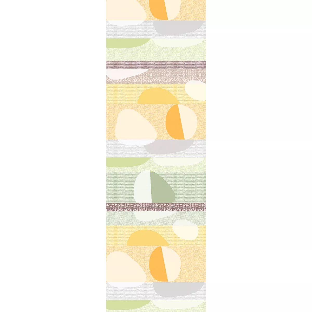 Chemin de table pur coton MILLE GALETS terre cuite, GARNIER THIEBAUT