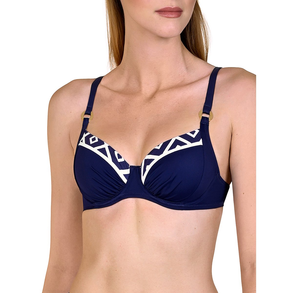 Haut maillot de bain armaturé Costa Rica bleu bleu, LISCA