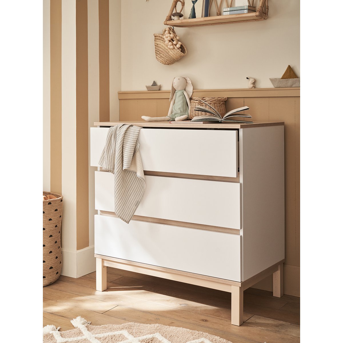 Commode à langer LIGNE COMETE blanc, VERTBAUDET