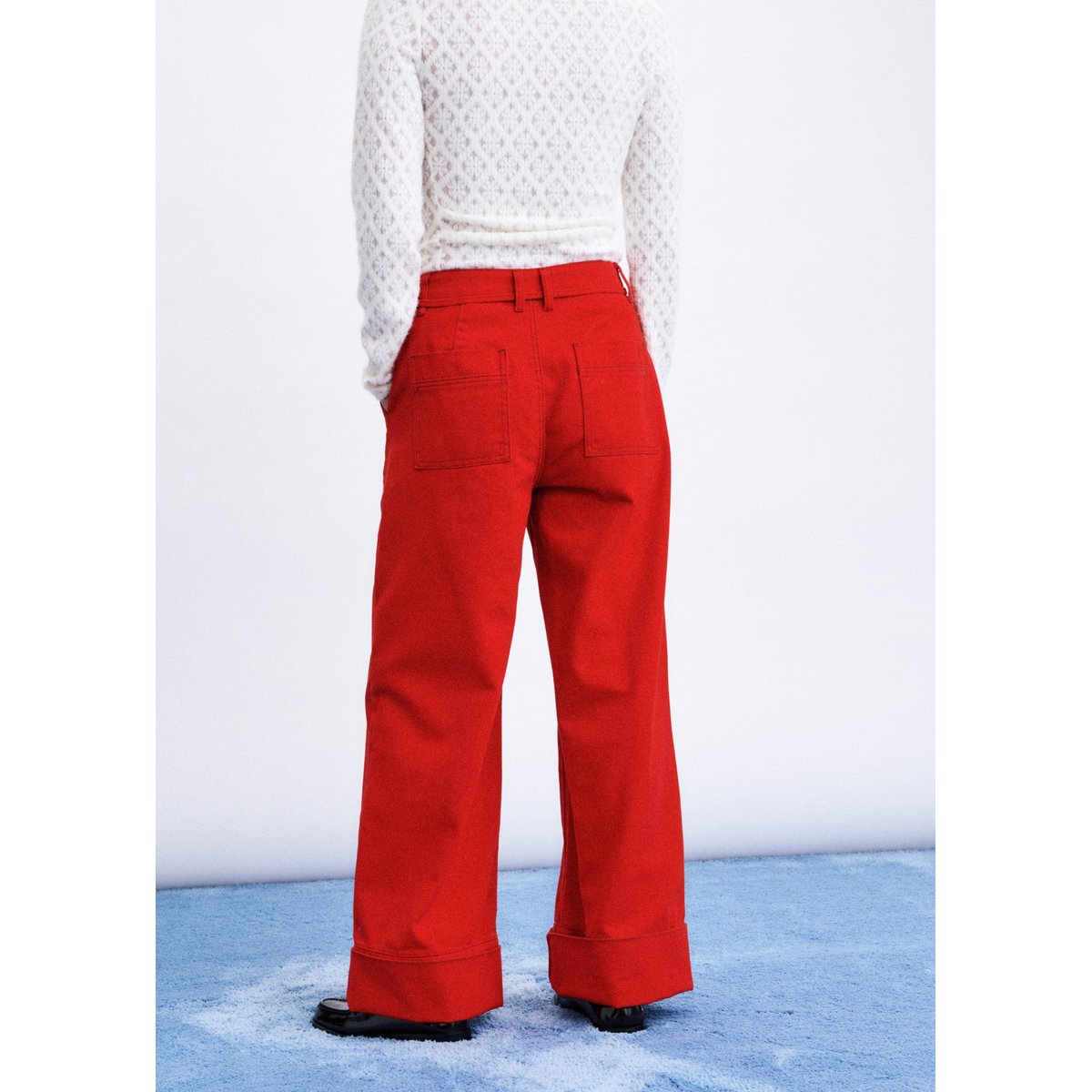 Jean Furano en coton FURANO rouge, FRNCH