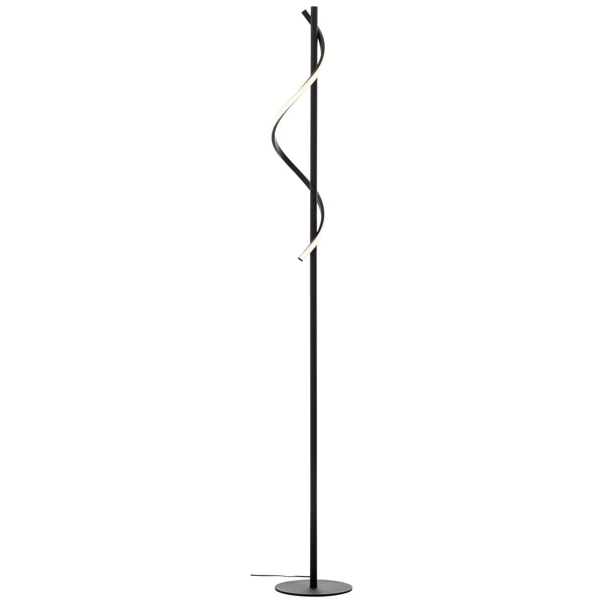Lampadaire    EUNICE noir dépoli, BRILLIANT