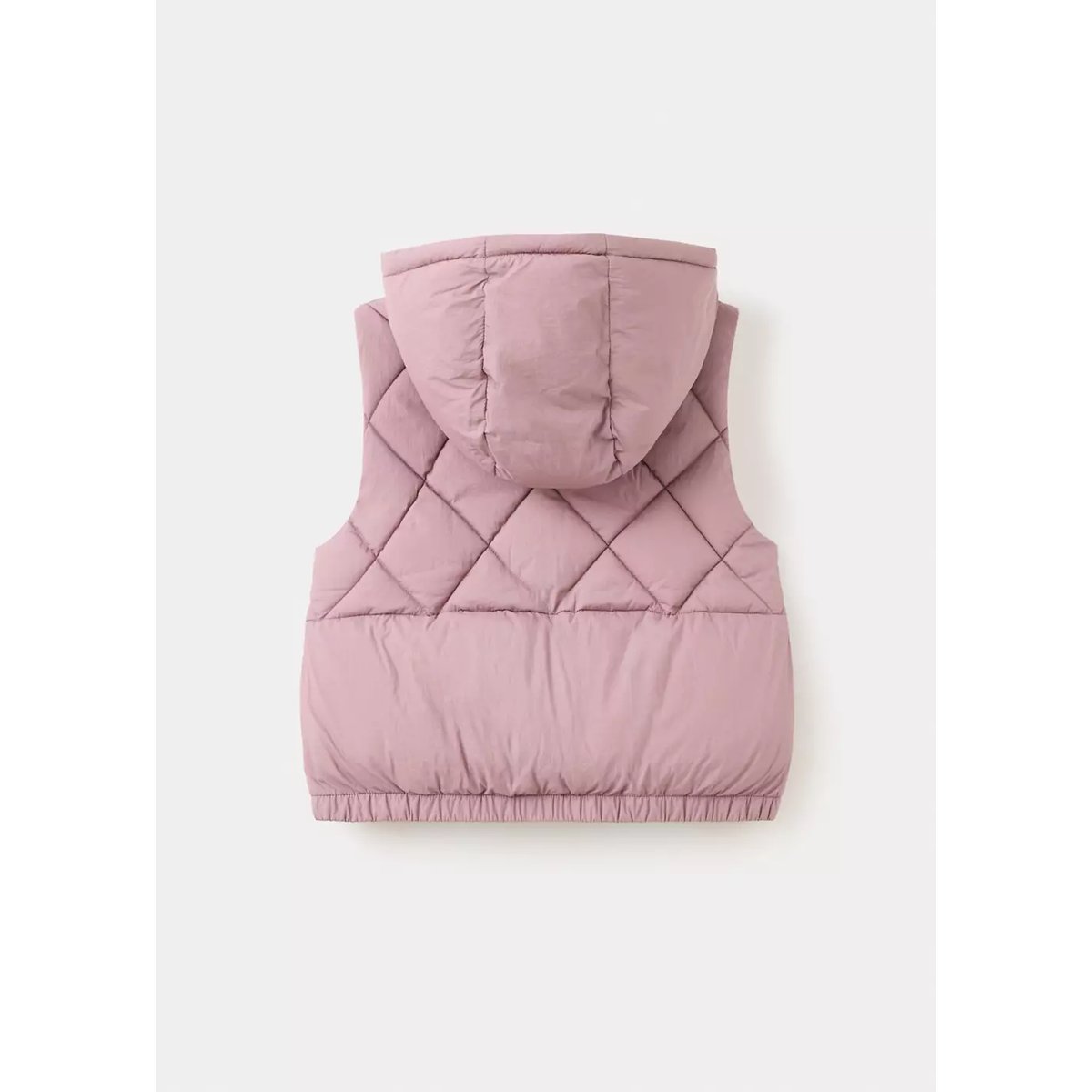 Gilet matelassé à capuche rose, MANGO KIDS