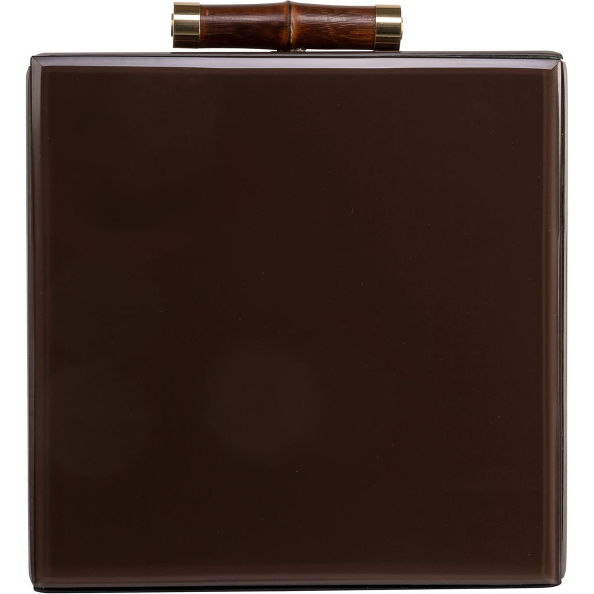 Boîte de rangement en bois style chic marron foncé, RECOLLECTION