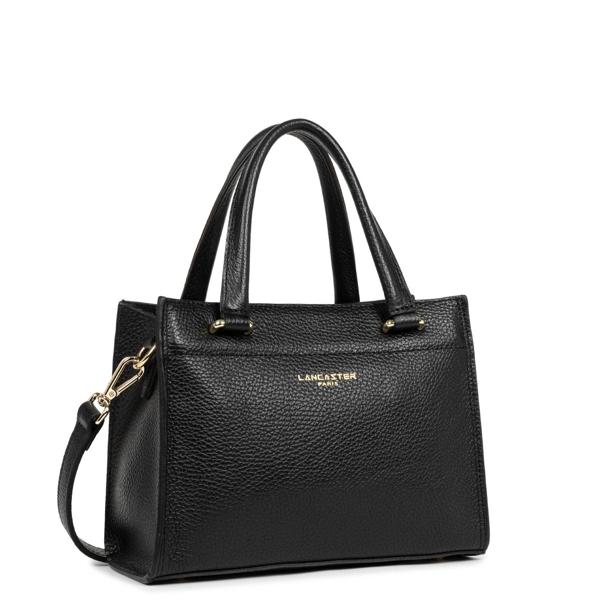Petit sac à main, Made in France FOULONNÉ DOUBLE DAILY noir - in - nude, LANCASTER