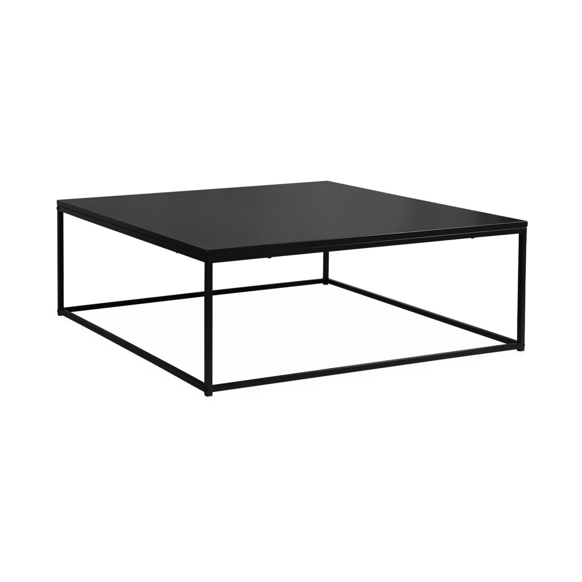 Table basse industrielle carrée métal INDUSTRIELLE noir, SWEEEK