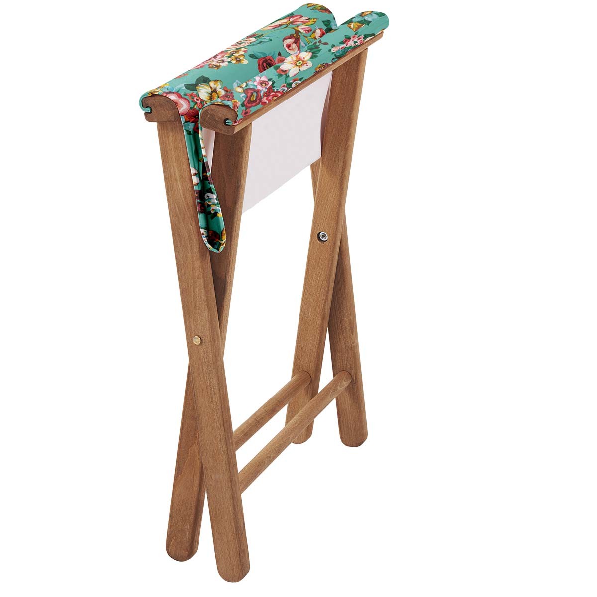 Pliant pêcheur en eucalyptus et toile outdoor, SAKURI turquoise, VENT DE BOHÈME