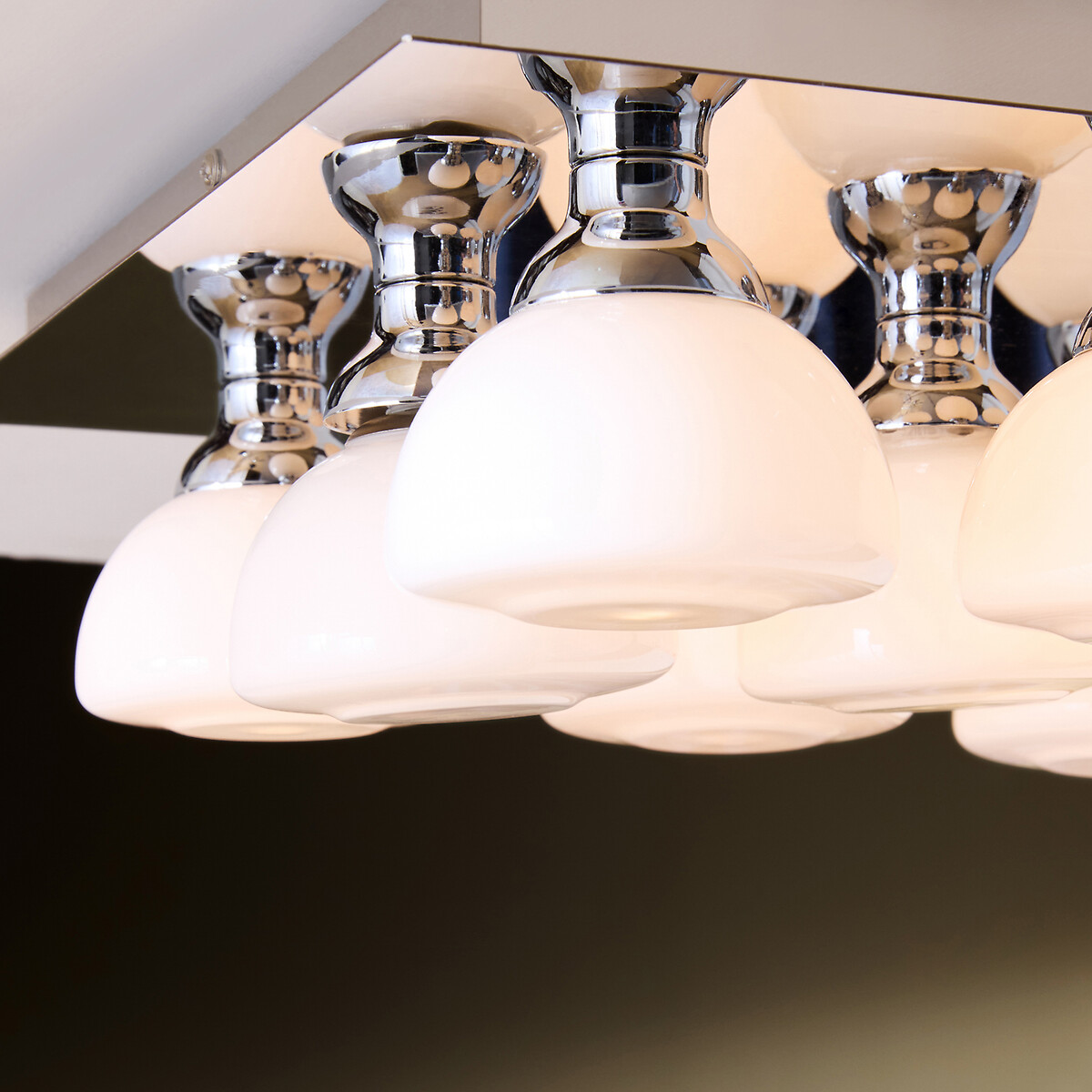 MADE.COM Monroe 9-Light Flush Ceiling Light chrome, MADE