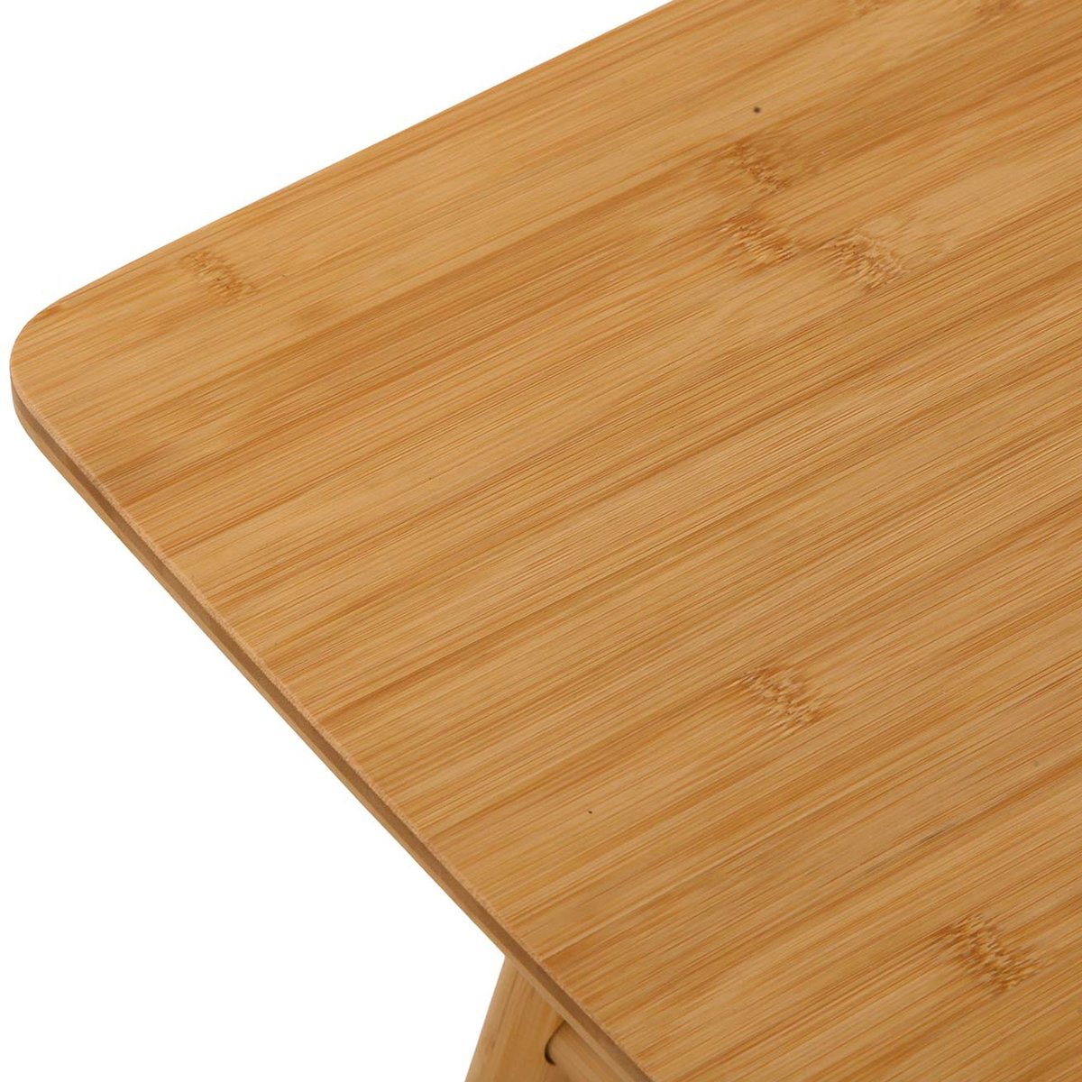 Table basse bambou rectangulaire 2 plateaux 100x40x40cm bois, VERSA