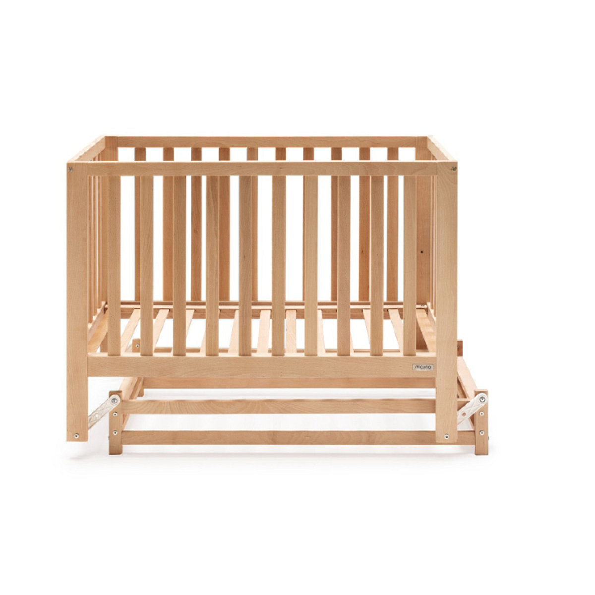 Lit Bébé Annie Balance Cire Naturelle couleur unique, MICUNA