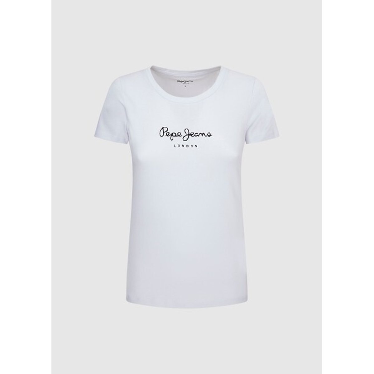 T-shirt manches courtes, logo devant blanc, PEPE JEANS
