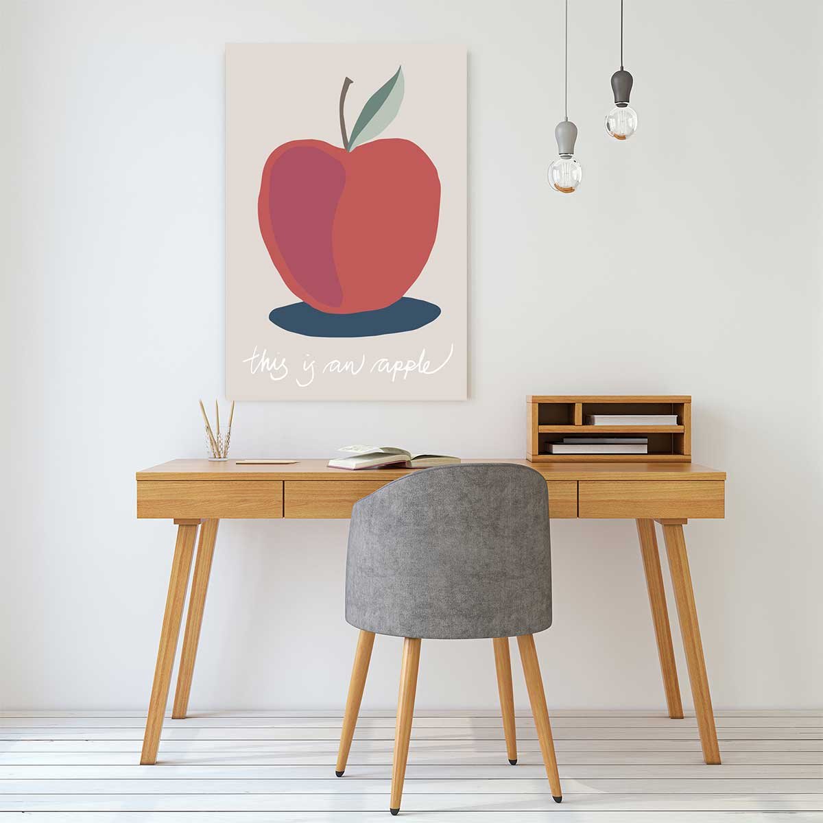 Tableau apple-pomme tableau alu dibond, HEXOA