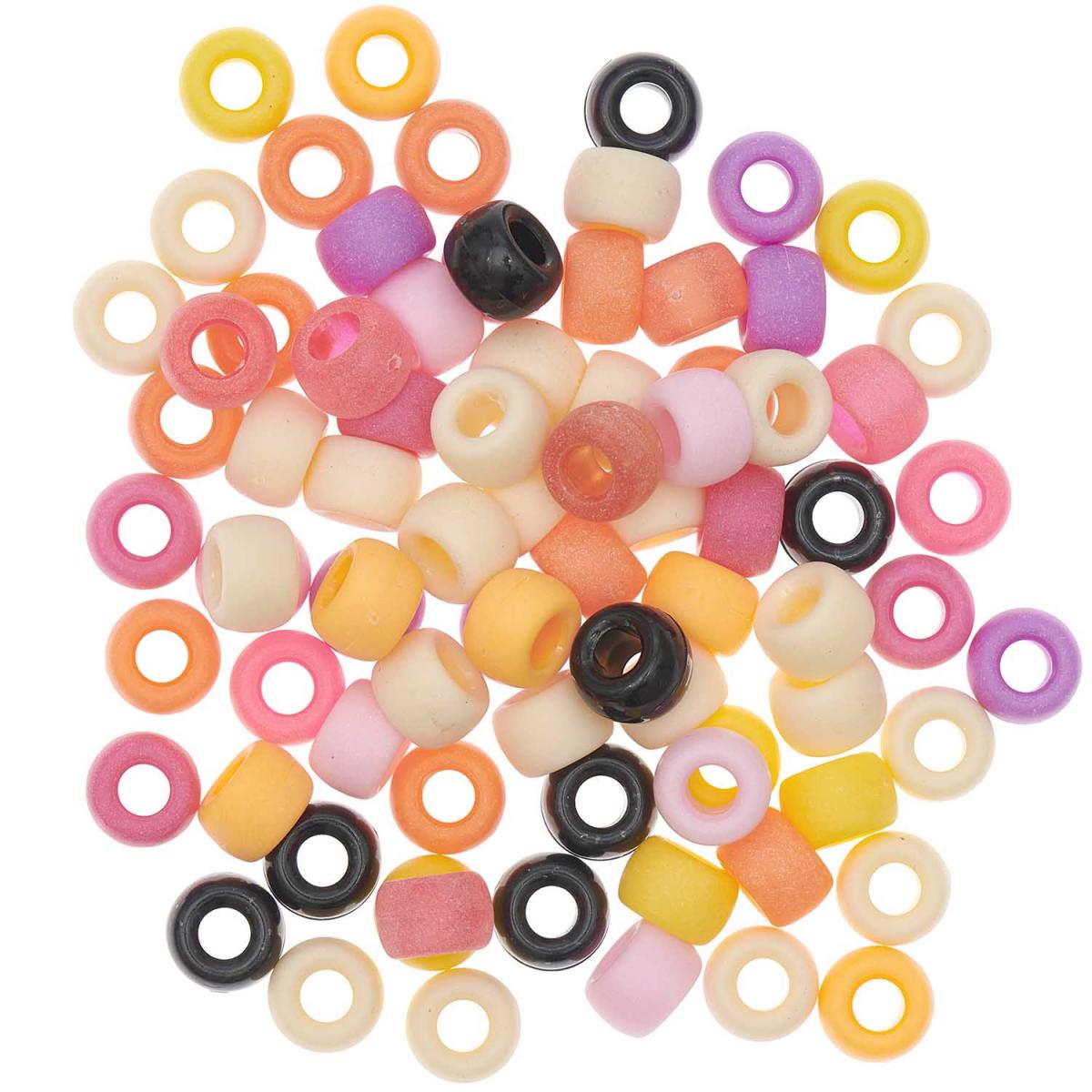 Itoshii pack 80 perles ponii fruit mix couleur unique, RICO DESIGN