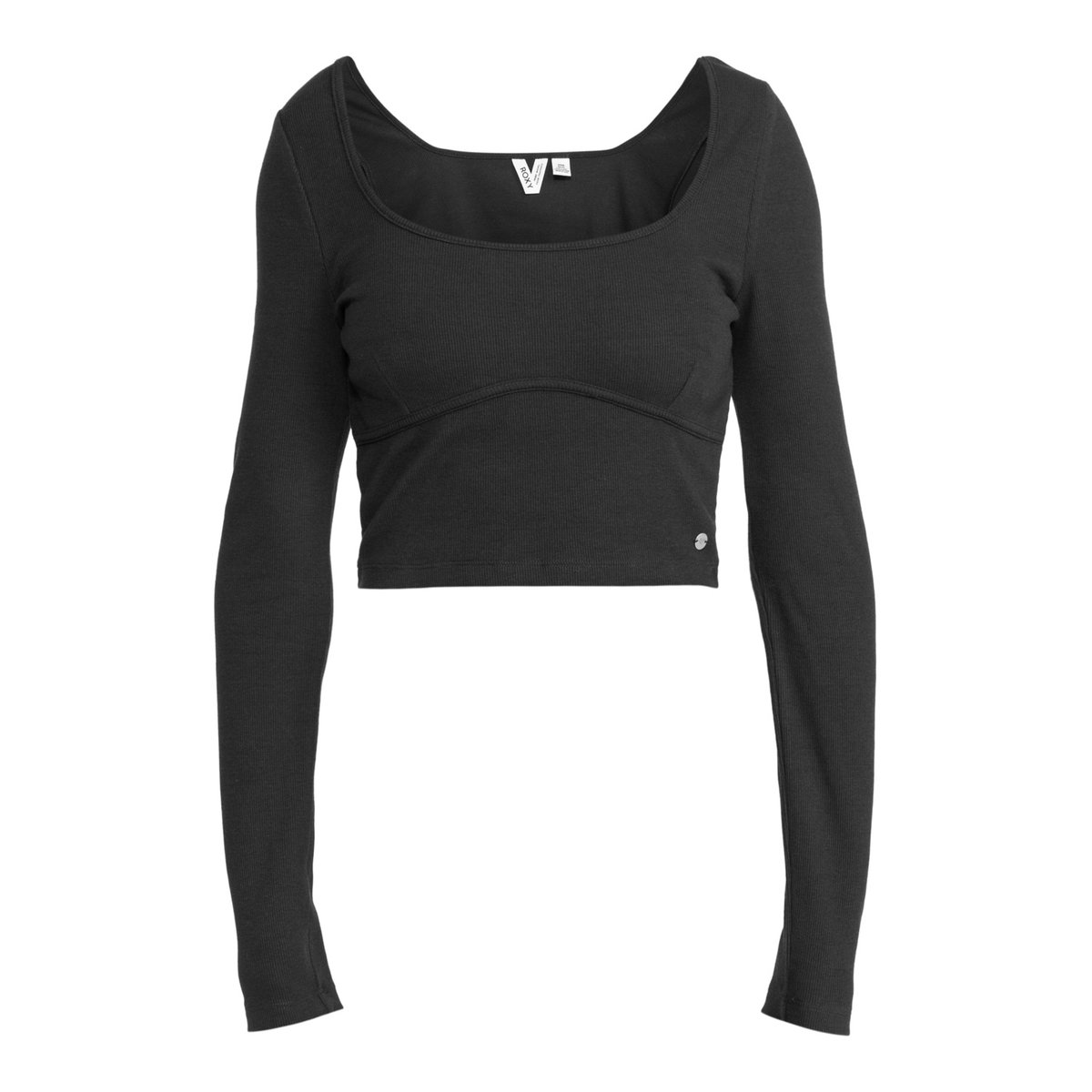 Crop top à manches longues PRETTY PLEASE. noir phantom, ROXY