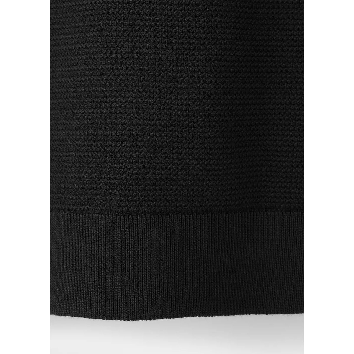 Polo mélange coton maille fine noir, MANGO MAN
