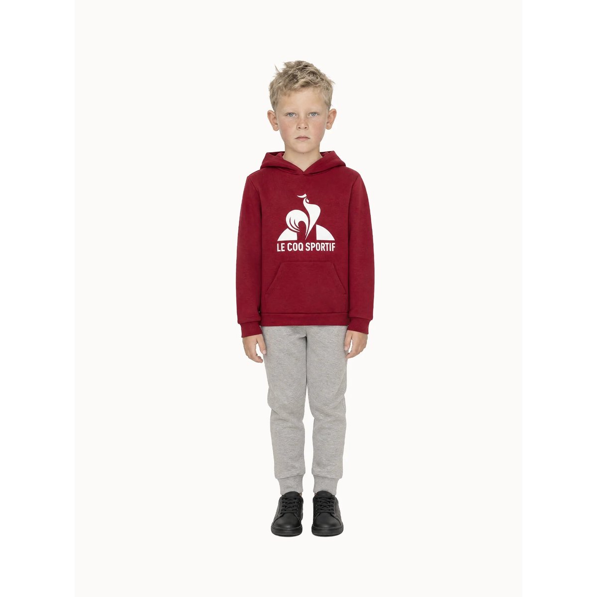 Sweat à capuche Essentiels rouge, LE COQ SPORTIF