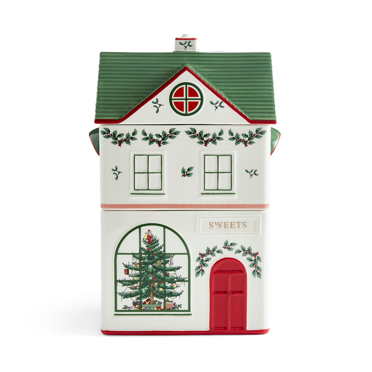 Christmas Tree Village Stacking Canister multi-coloured, SPODE
