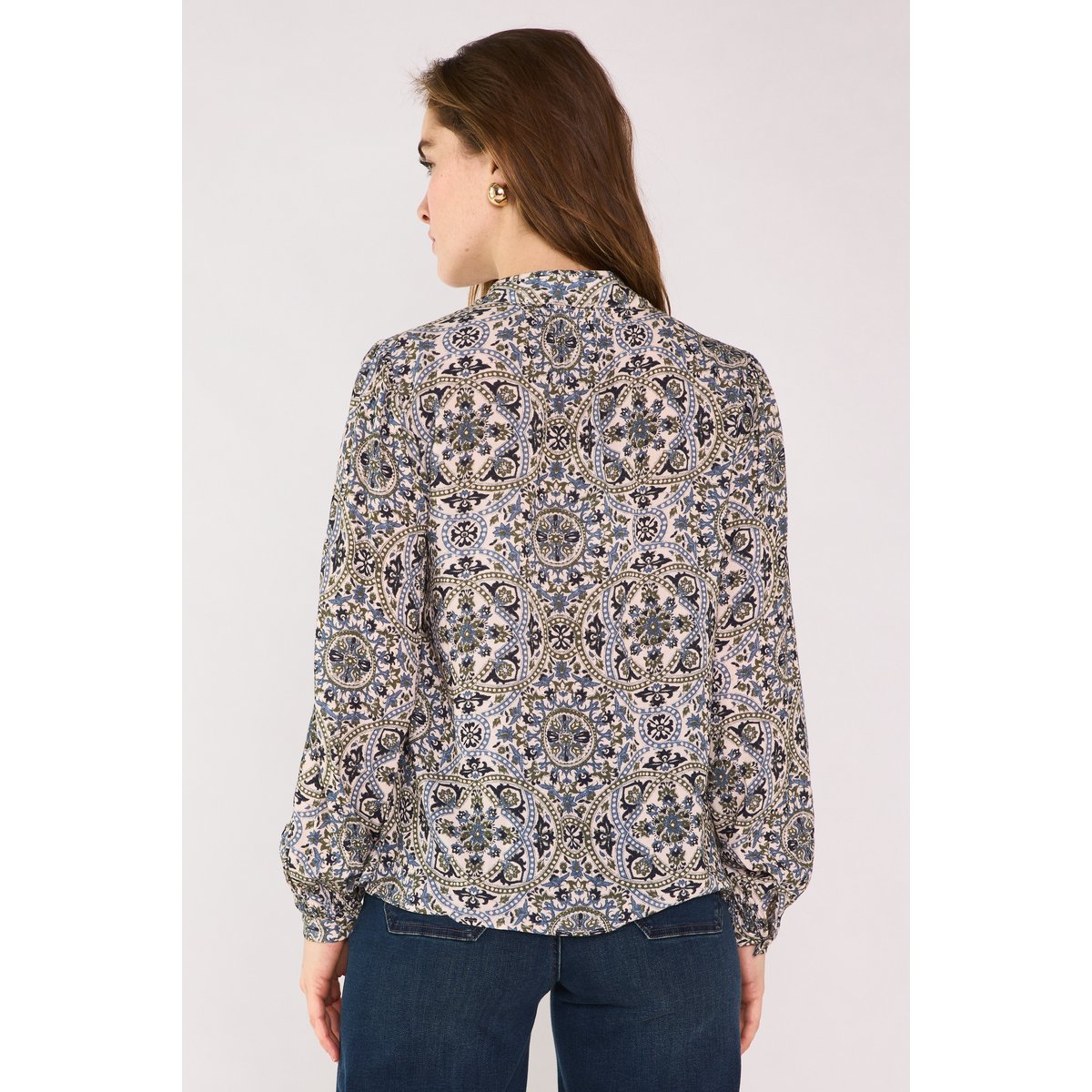Blouse imprimée arabesque DELICE creme, Maison 123