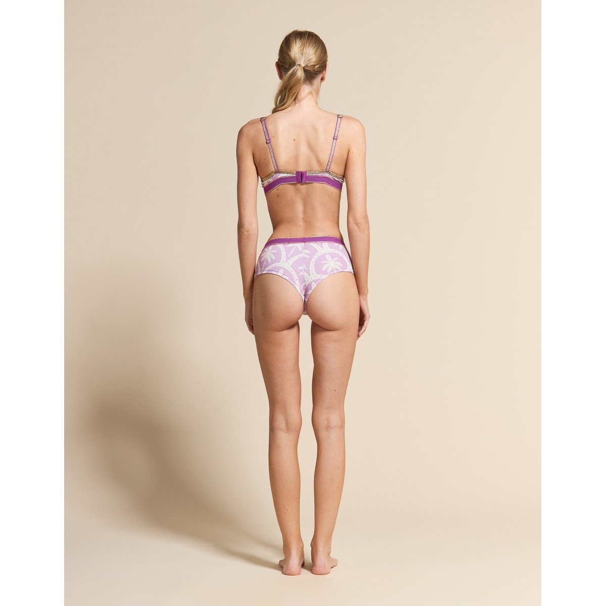 CULOTTE CHEEKY PALMS rose, PULLIN
