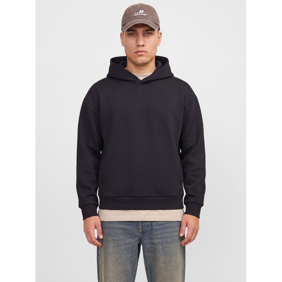 Sweat À Capuche black 1, JACK & JONES