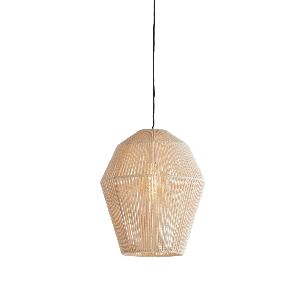 Lampe Suspendue Métal DEYA crème, LIGHT & LIVING