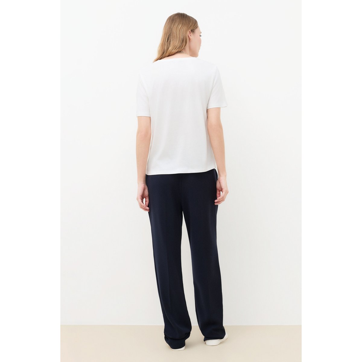T-shirt droit col rond T-SHIRT TIM-CHERRY bleu foncé, CAROLL