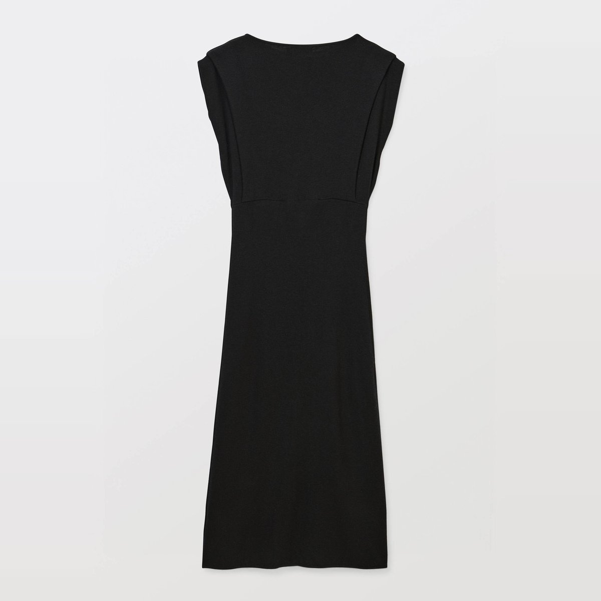 Robe midi sans manches contenant de la laine noir, MONOPRIX
