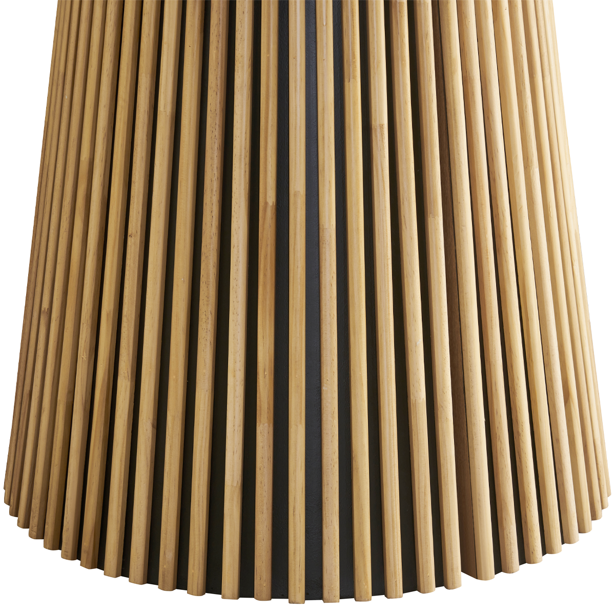Table à manger ronde extensible en céramique bicolore 6/8 places - ADA marbre et bois clair, HOMIFAB