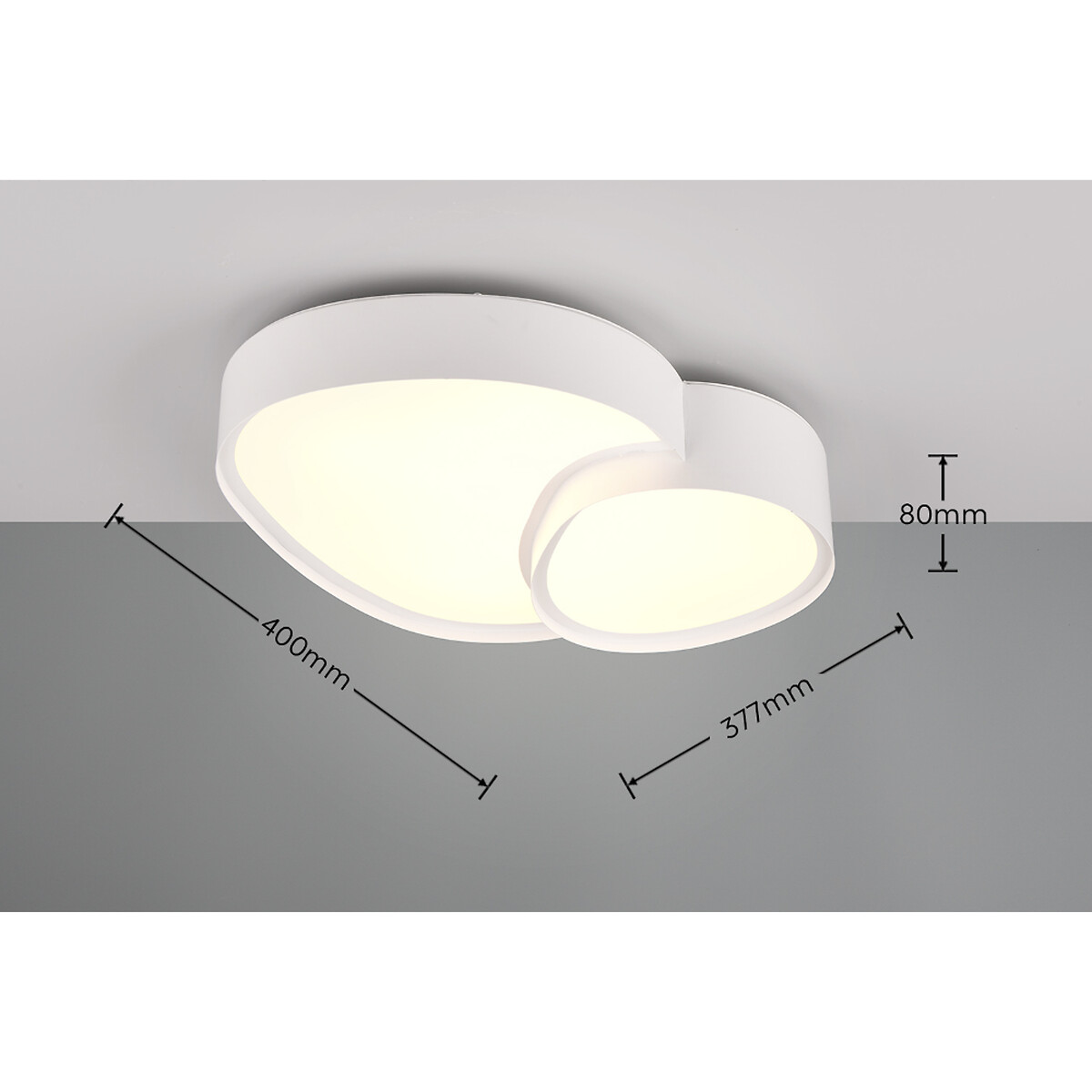 Candeeiro de teto Rise, TRIO Lighting branco, TRIO LIGHTING