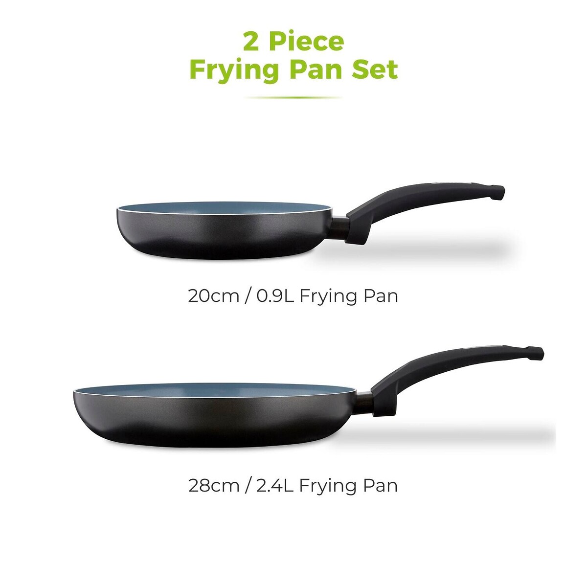 2-Piece Cerasure Frying Pan Set graphite, TOWER