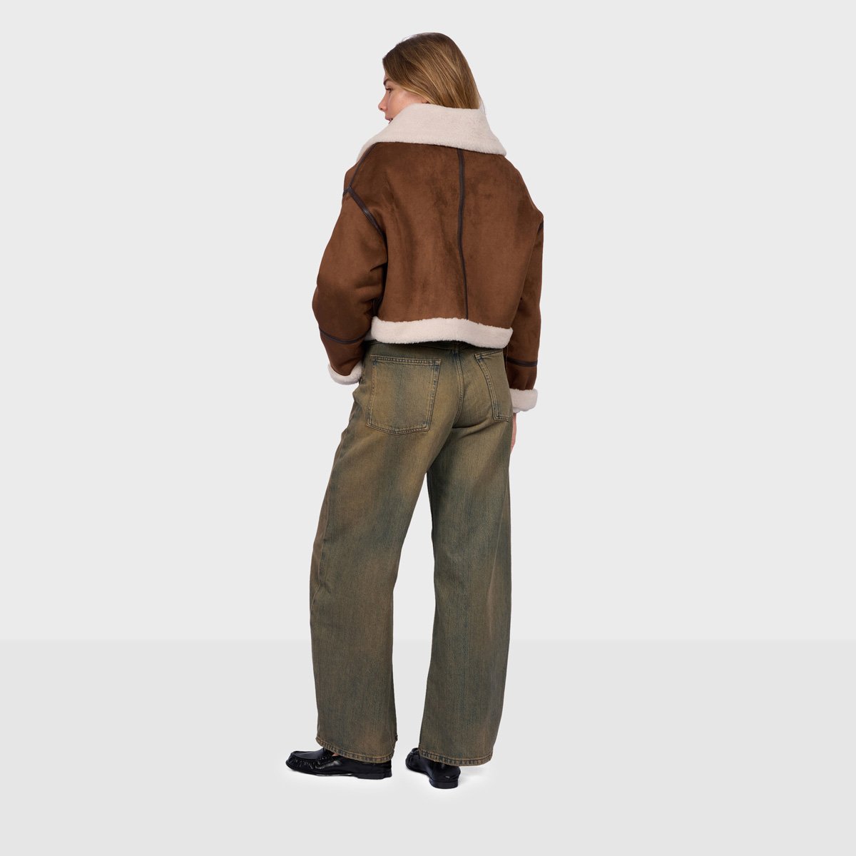 Blouson bomber à col montant VINCI marron clair, OAKWOOD
