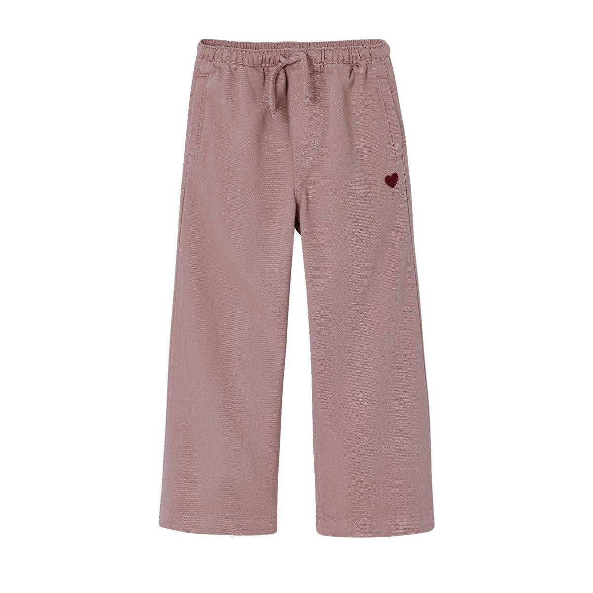 Pantalon large mauve, VERTBAUDET